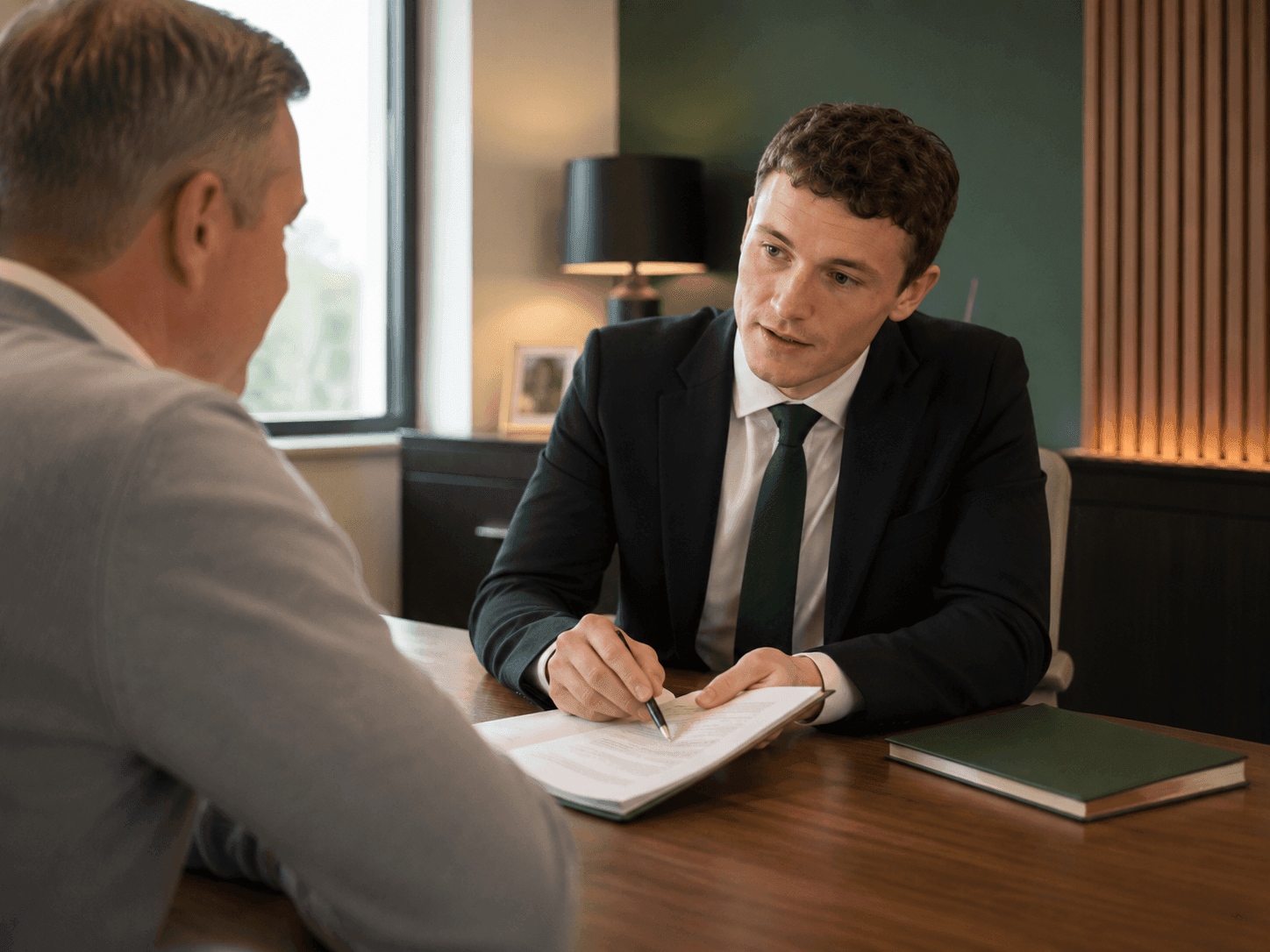 P.A. Duffy & Co solicitor advising a client